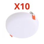 عدد 10 قطع كشاف بانل بلفونيرة 36وات اضاءة ابيض داخل الحائط 6500كيلفن - 3600ليومن - 25000 ساعة تشغيل بضمان ثلاث سنوات استبدال - مصنوعة من الالومنيوم الخام تعيش حتي 10سنوات من سيان تك