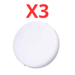 عدد 3 قطع كشاف بانل بلفونيرة 24وات اضاءة ابيض خارج لطش 18*18سم – 6500كيلفن – 2400ليومن – ضمان 30شهر جسم الومنيوم عمر افتراضي 10سنوات من سيان تك