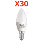 لمبة ليد بلحة للنجف 6وات 30قطعة وورم - 3000كيلفن - 650ليومن - 25000ساعة تشغيل 3سنوات ضمان من سيان تك