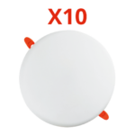 عدد 10 قطع كشاف بانل بلفونيرة 36وات وورم داخل الحائط 22*22سم 3000كيلفن - 3600 ليومن جسم الومنيوم بالكامل ضمان 36شهر تعيش حتي 10سنوات من سيان تك