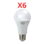 عدد 6 لمبة ليد ابيض 10وات 6500 كيلفن 900 ليومن – 20000 ساعة تشغيل تعيش حتي 5 سنوات كوسيان