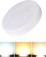 ⁦بانل بلفونيرة 24وات 3حركة خارج لطش ( ابيض - وورم - كول لايت ) - 18*18سم مدور 2400 ليومن 25000 ساعة تشغيل الومنيوم خام عمر افتراضي 10سنوات - ضمان 30شهر سيان تك⁩ - الصورة ⁦2⁩