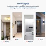 جهاز حساس مستشعر حركة PIR بالأشعة تحت الحمراء، 220 فولت، قابل للتعديل، لشريط إضاءة السقف LED، أبيض، مدى 8 متر - Image 4