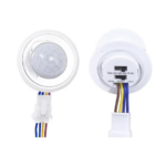 جهاز حساس مستشعر حركة PIR بالأشعة تحت الحمراء، 220 فولت، قابل للتعديل، لشريط إضاءة السقف LED، أبيض، مدى 8 متر