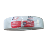 لفه سلك دش 100 يارده 80 متر صافي 32 شعر خامه ممتازه وعزل ممتاز RG6 عزل PVC حرارى 18AWG - كفاءة 95٪ - 75 أوم، 5-30000 MHz - Image 2