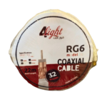 لفه سلك دش 30 يارده 32 شعره 22 متر صافي خامه ممتازه وعزل ممتاز RG6 عزل بي في سي حرارى 18AWG - كفاءة 95٪ - 75 أوم، 5-30000 MHz