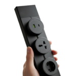 سوكيت مشترك مجانتيك بريزة عادية اسود بأضاءة زرقاء – بقوة 3600وات من انيرجي - Image 2