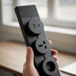 مشترك سوكيت مجانتيك مكون من 1 مسطرة 50سم بريزة مجوفة - بريزة عادية - بريزة انجليزي عالمية - بريزة يو اس بي مع تايب سي اسود من انيرجي - Image 2