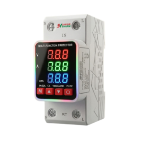 جهاز حماية الاجهزة المنزلية من ارتفاع وانخفاض الجهد والتيار الكهربي 63 امبير (2 فاز 63 امبير) جهاز حماية الاجهزة الكهربائية - سانشي شرم